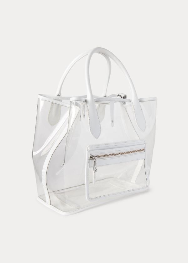 Polo Ralph Lauren Clear Medium Bellport Tote Bag Dame Danmark (CAKRV6289)